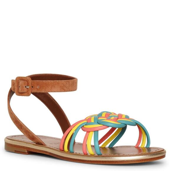 Christian Louboutin Ella Rainbow Braided Sandals - Picture 3 of 15